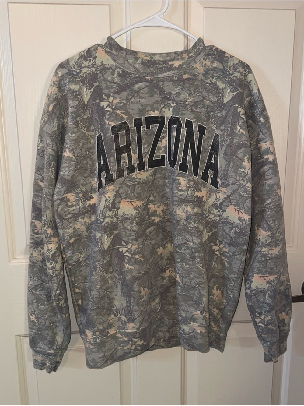 State of Mind Camo Crewneck Sweatshirt - Gray & Green